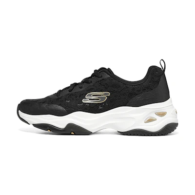 (W) Skechers D'Lites 4.0 'Black'