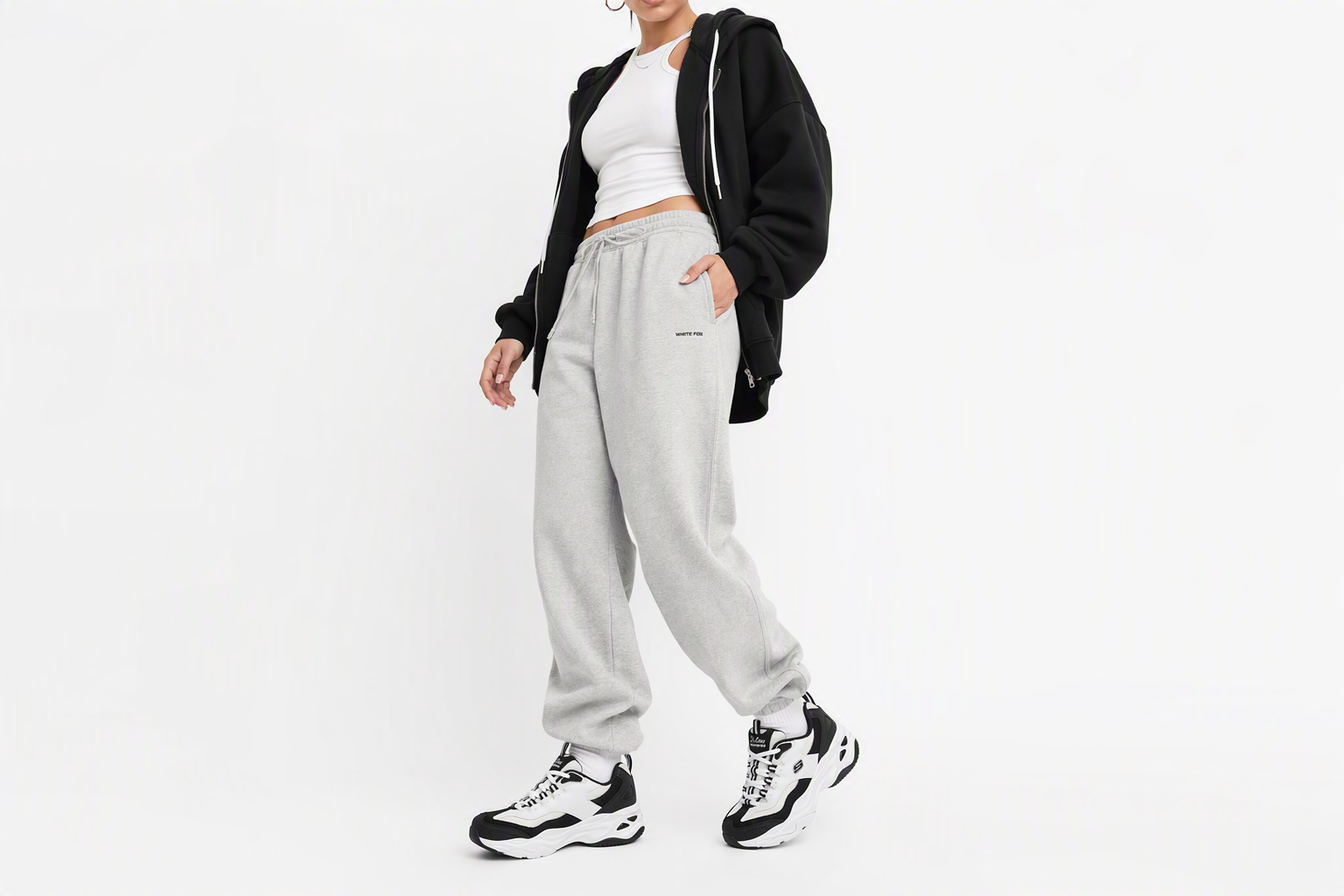 Order (W) Skechers D'Lites 4.0 'Negro Blanco' 149492-BKW