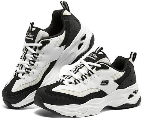 (Women) Skechers D'Lites 4.0 'Black White' 149492-BKW Lookbook (Women) Skechers D'Lites 4.0 'Black White' 149492-BKW