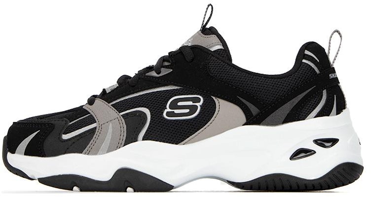 (Women) Skechers Sport D'Lites 4.0 Shoes 'Black Grey White' 896190-BKW Buy (Women) Skechers Sport D'Lites 4.0 Shoes 'Black Grey White' 896190-BKW