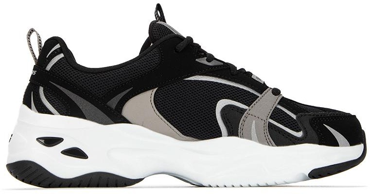 (Women) Skechers Sport D'Lites 4.0 Shoes 'Black Grey White' 896190-BKW Order (Women) Skechers Sport D'Lites 4.0 Shoes 'Black Grey White' 896190-BKW