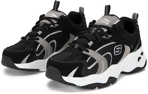 (W) Sepatu Skechers Sport D'Lites 4.0 'Hitam Abu-Abu Putih' 896190-BKW Lookbook (W) Sepatu Skechers Sport D'Lites 4.0 'Hitam Abu-Abu Putih' 896190-BKW