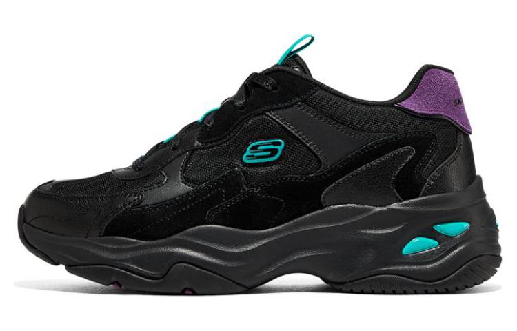 (Women) Skechers DLITES 4.0 'Black Purple Green' 896158-BKMT