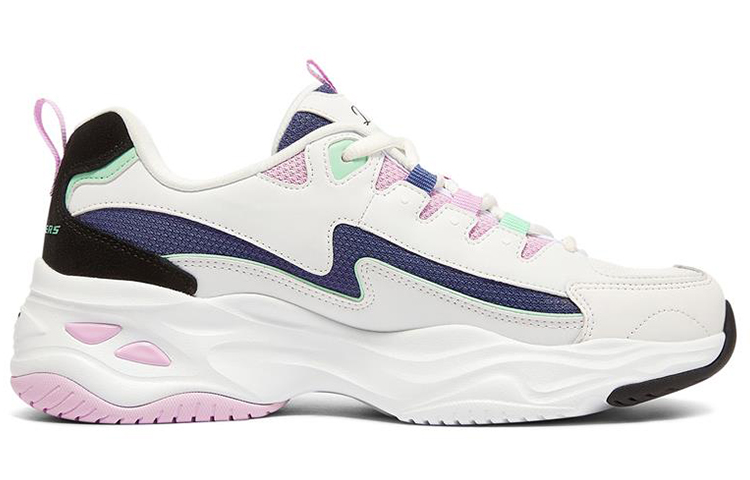 Order (W) Skechers D'Lites 4.0 Zapatillas Multicolor 'Blanco Negro Azul Marino' 149493-WBKB