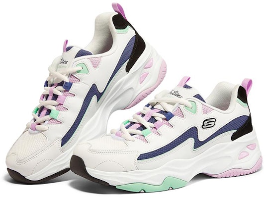 (W) Skechers D'Lites 4.0 Zapatillas Multicolor 'Blanco Negro Azul Marino' 149493-WBKB Lookbook (W) Skechers D'Lites 4.0 Zapatillas Multicolor 'Blanco Negro Azul Marino' 149493-WBKB