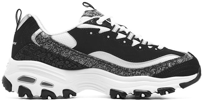 (W) Skechers D'Lites 4.0 'Hitam Putih' 896135-BKW Order (W) Skechers D'Lites 4.0 'Hitam Putih' 896135-BKW