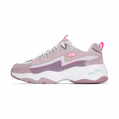 (W) Skechers D'lites 4.0 'Lavender White'