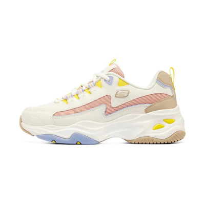 (W) Skechers D'Lites 4.0 'White Pink Blue'