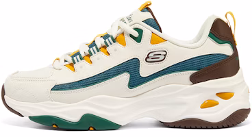 (Women) Skechers D'Lites 4.0 Low-Top Running Shoes White/Green 149915-WMLT (Women) Skechers D'Lites 4.0 Low-Top Running Shoes White/Green 149915-WMLT