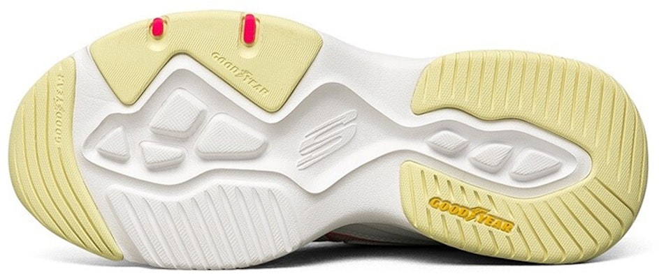 (Women) Skechers D'lites 4.0 Low-Top Sneakers White/Pink/Yellow 149491-WMLT Purchase (Women) Skechers D'lites 4.0 Low-Top Sneakers White/Pink/Yellow 149491-WMLT