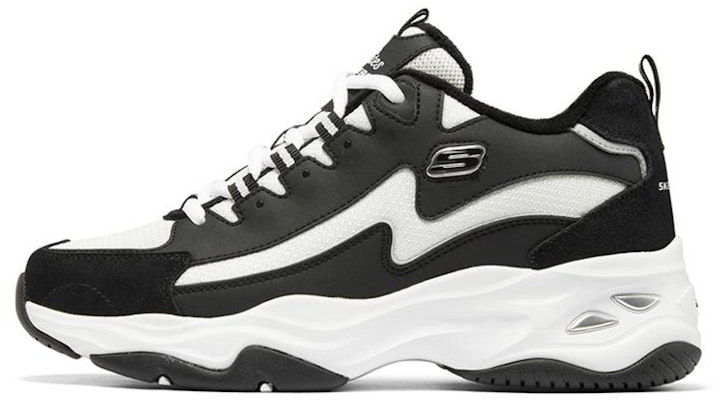 (W) Skechers DLites 4.0 'Hitam Putih' 896044-BKW Buy (W) Skechers DLites 4.0 'Hitam Putih' 896044-BKW