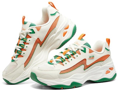 (W) スケッチャーズ D'Lites 4.0 白/緑 896130-NTMT Lookbook (W) スケッチャーズ D'Lites 4.0 白/緑 896130-NTMT