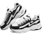 (W) Skechers D'lites 4.0 'Putih Hitam' 896156-BKW