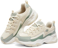 Skechers D‘lites 4.0 閃電熊貓鞋 厚底低筒老爹鞋 女款 自然色 Lookbook Skechers D‘lites 4.0 閃電熊貓鞋 厚底低筒老爹鞋 女款 自然色