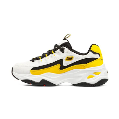 (W) Skechers D'Lites 4.0 'White Yellow'