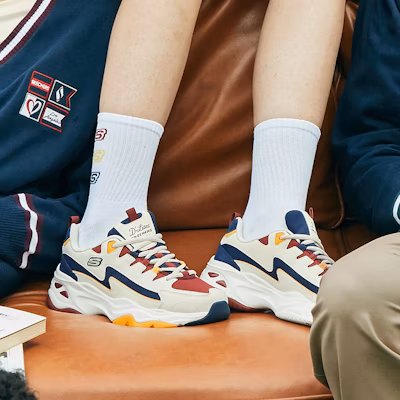 Skechers D‘Lites 4.0 流行百搭 低筒老爹鞋 女款 米黃色 Details for Skechers D‘Lites 4.0 流行百搭 低筒老爹鞋 女款 米黃色