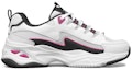 Order (W) Skechers D'Lites 4.0 Kasut Larian Rendah Putih/Hitam/Merah Jambu 896024-WBK
