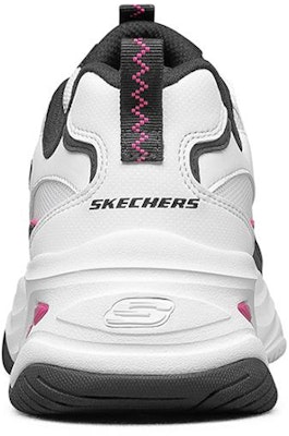 Skechers D'LITES 4.0 低筒運動休閒鞋 女款 白黑粉 Shop Skechers D'LITES 4.0 低筒運動休閒鞋 女款 白黑粉