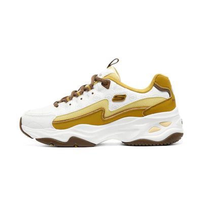 (W) Skechers D'Lites 4.0 'White Yellow'