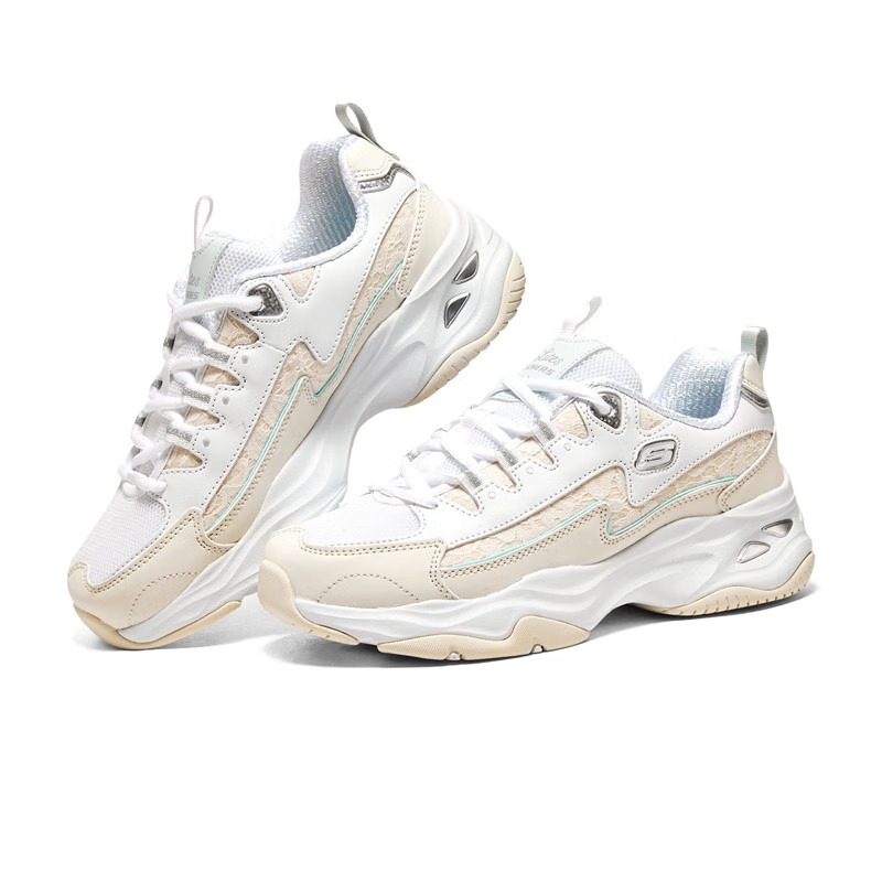 Lookbook (W) スケッチャーズ D'Lites 4.0 白/クリーム 896147-MULT