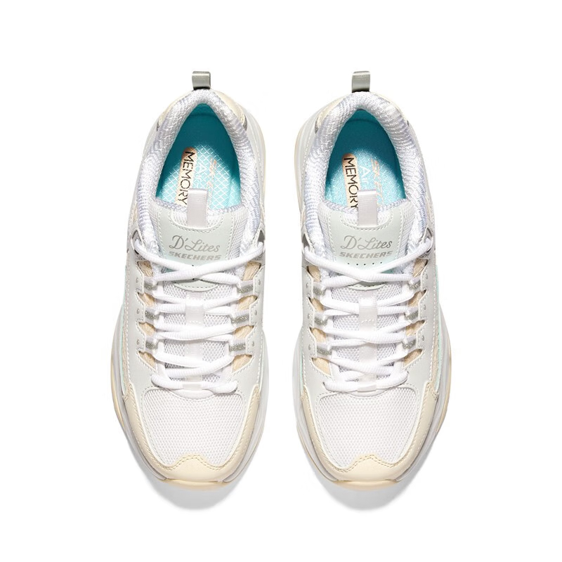 Shop (W) スケッチャーズ D'Lites 4.0 白/クリーム 896147-MULT