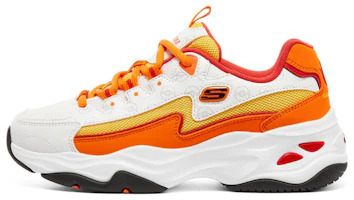 (Women) Skechers D'Lites 4.0 'White Orange' 800004-WOR (Women) Skechers D'Lites 4.0 'White Orange' 800004-WOR