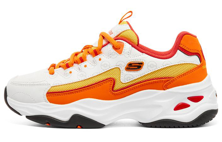 (Women) Skechers D'Lites 4.0 'White Orange' 800004-WOR