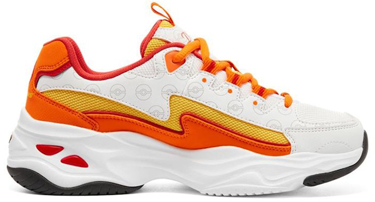 Women Skechers D Lites 4.0 White Orange 800004 WOR 800004 WOR