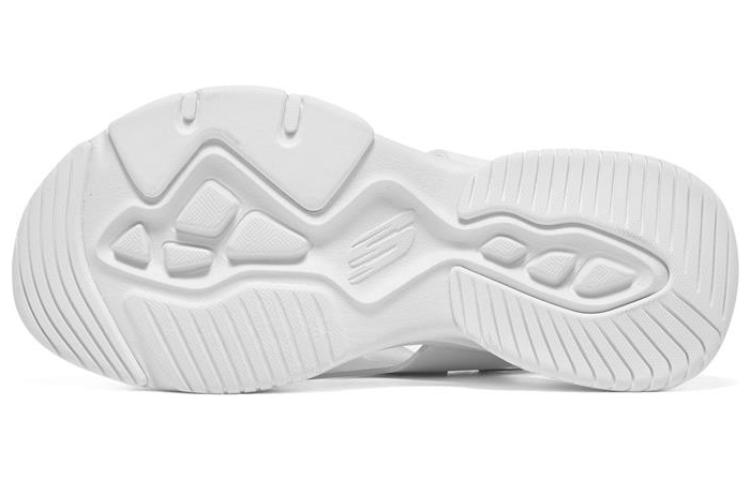 Shop Skechers D'LITES 4.0 布丁涼鞋 運動涼鞋 女款 白