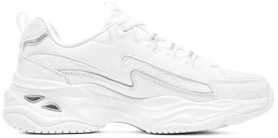 Skechers D'lites 4.0 蕾絲熊 舒適耐磨低筒運動鞋 女款 白銀 Order Skechers D'lites 4.0 蕾絲熊 舒適耐磨低筒運動鞋 女款 白銀