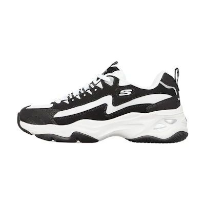 (W) Skechers D'lites 4.0 Black/White