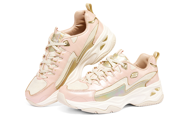 (W) Skechers D'Lites 4.0 Elite PRM 'Pink White Gold' 圖 2
