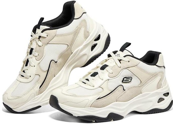 Skechers D'LITES 4.0 減震耐磨 中筒 爸爸鞋 女款 自然色 Lookbook Skechers D'LITES 4.0 減震耐磨 中筒 爸爸鞋 女款 自然色