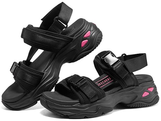 (W) Skechers D'lites 4.0 Sandal 'Hitam Pink' 119385-BBK Lookbook (W) Skechers D'lites 4.0 Sandal 'Hitam Pink' 119385-BBK