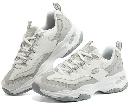 (W) Skechers D'lites 4.0 'Putih Kelabu' 896144-WGY Lookbook (W) Skechers D'lites 4.0 'Putih Kelabu' 896144-WGY