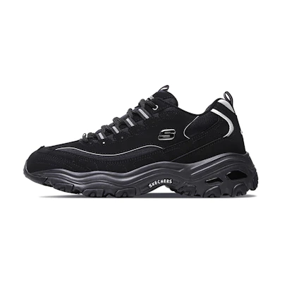 (W) Skechers D'Lites 'All Black'