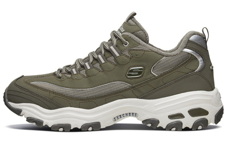 (W) Skechers D'Lites 'Army Green'