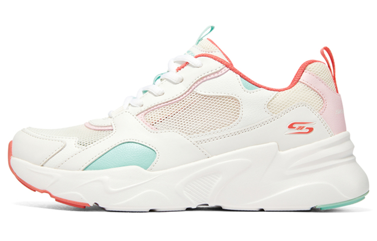 (Women) Skechers DLites 'White Pink' 117357-WMLT