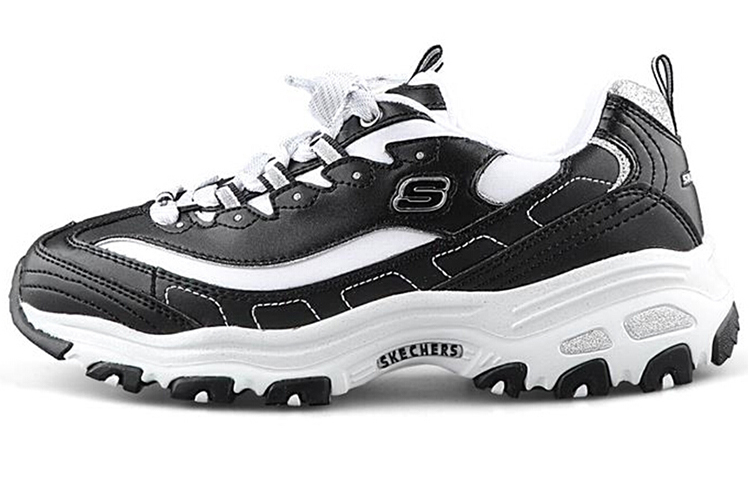 (W) Skechers D'Lites 'Black and White'