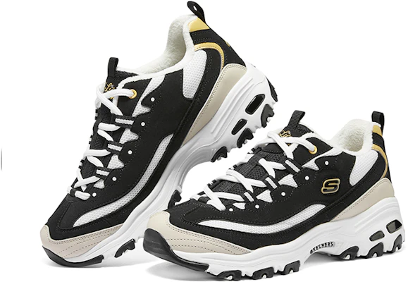 (W) Skechers D'Lites 'Blanco y Negro' 896268-BKNT Shop (W) Skechers D'Lites 'Blanco y Negro' 896268-BKNT
