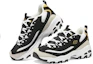Shop (W) Skechers D'Lites 'Blanco y Negro' 896268-BKNT