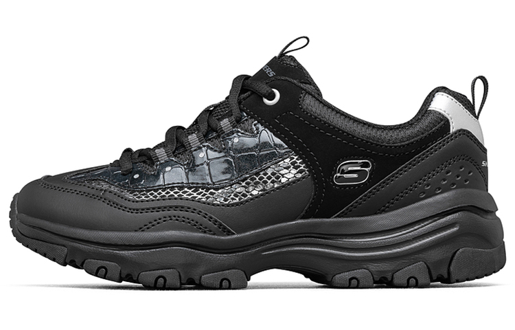 (Women) Skechers D'lites Leisure Chunky Shoes Black 8730041-BBK