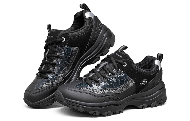 Lookbook Skechers D‘lites 休閒運動鞋 女款 黑色