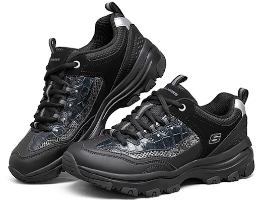 Skechers D‘lites 休閒運動鞋 女款 黑色 Lookbook Skechers D‘lites 休閒運動鞋 女款 黑色