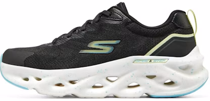 (Women) Skechers Go Run Swirl Tech 'black' 128794-BKLM (Women) Skechers Go Run Swirl Tech 'black' 128794-BKLM