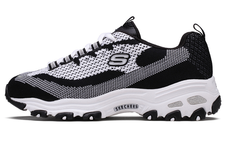 (W) Skechers D'Lites 'Black Grey'