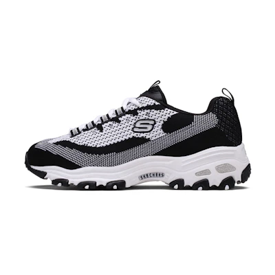 (W) Skechers D'Lites 'Black Grey'