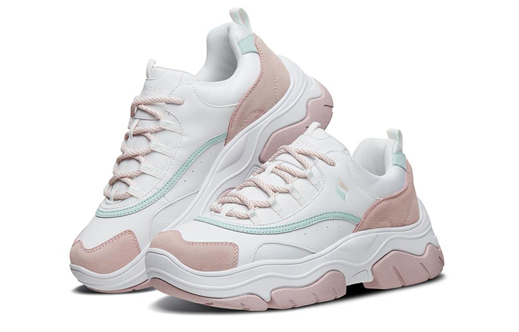(W) Skechers Black Jack 'White Light Pinkred' 圖 3