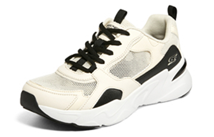 Lookbook Skechers D'Lites 黑巧馬卡龍 運動休閒鞋 女款 自然黑