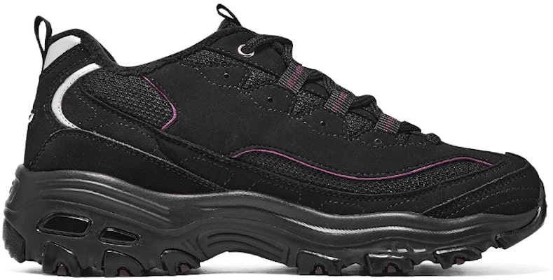 (W) Skechers D'Lites 'Hitam Ungu' 896268-BKPR Order (W) Skechers D'Lites 'Hitam Ungu' 896268-BKPR